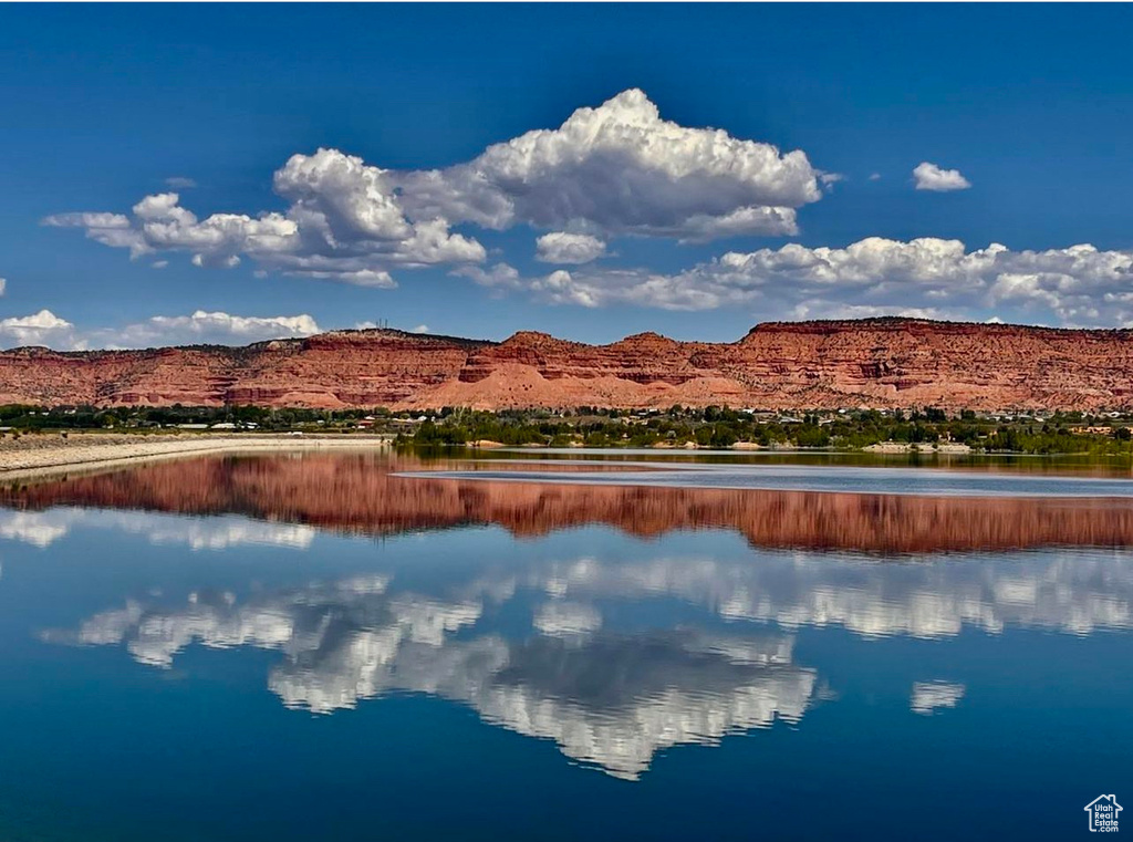 Water view featuring a mountain view