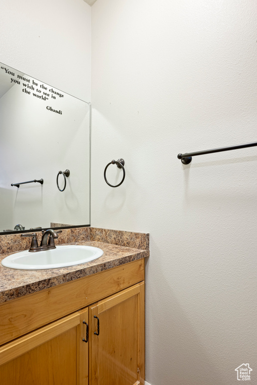 Bathroom featuring vanity