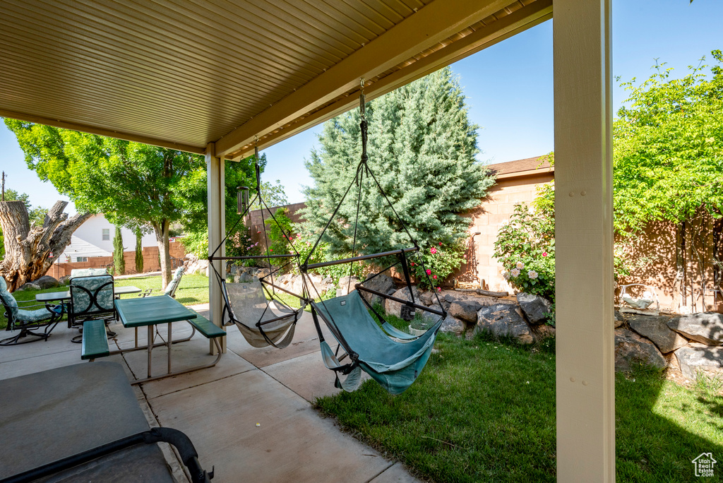 View of patio