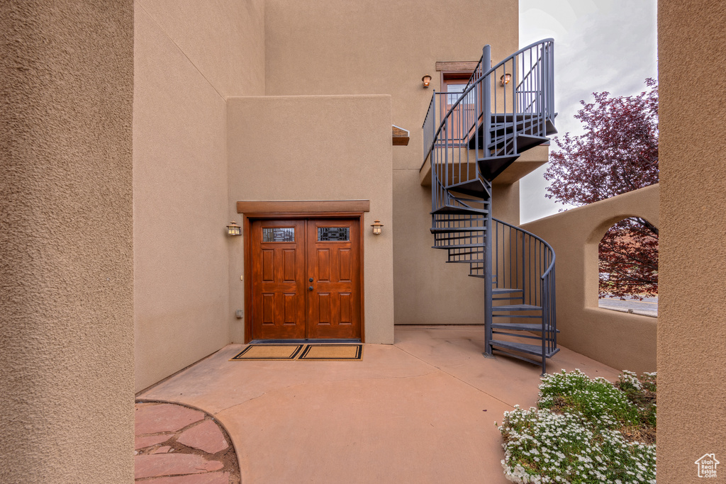 View of entrance to property