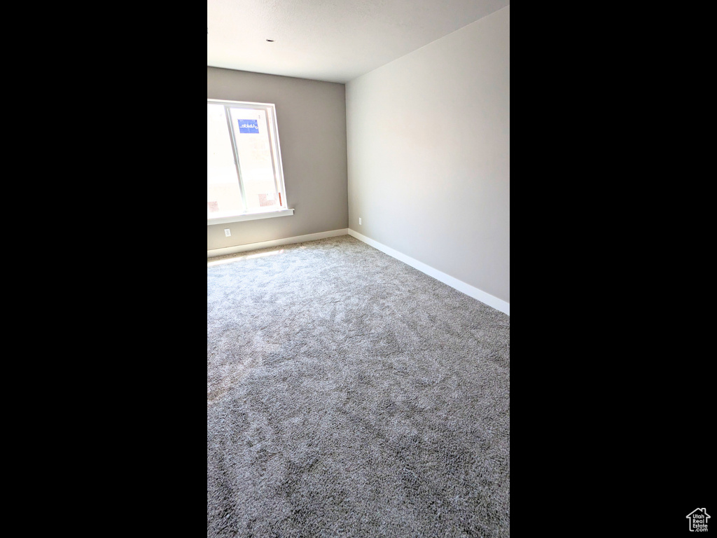 Empty room featuring carpet floors