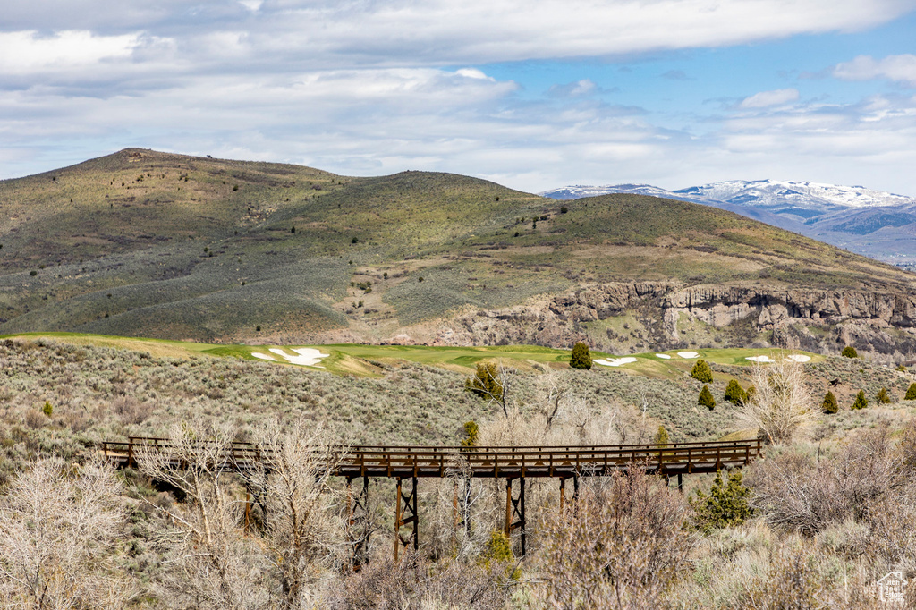 Property view of mountains featuring a rural view