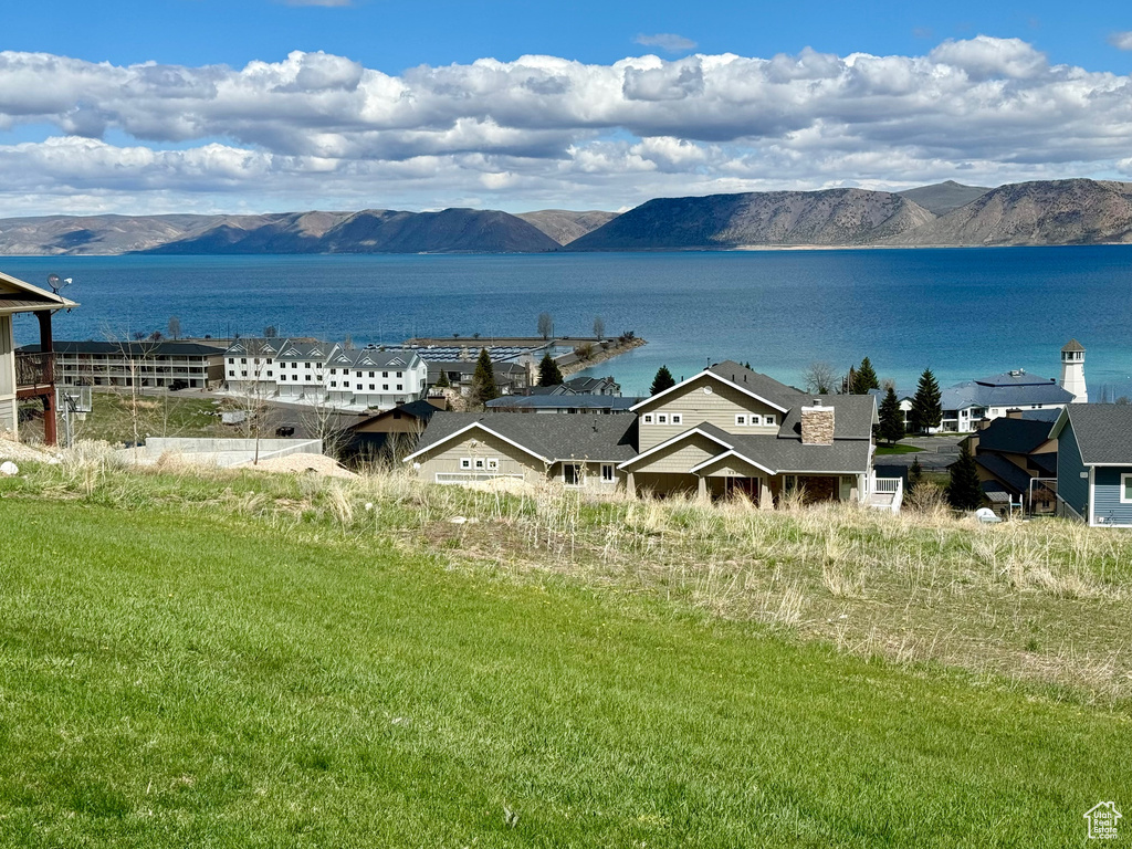 Water view featuring a mountain view