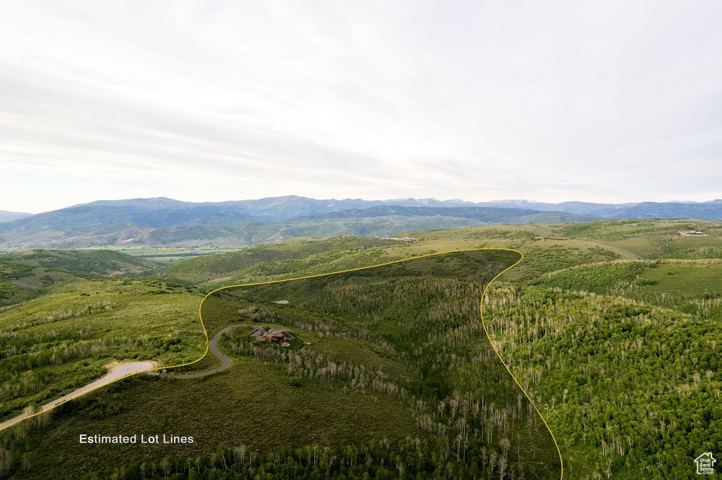 Mountain view featuring a rural view