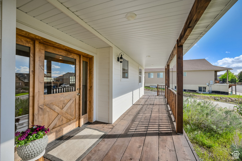 View of patio / terrace featuring a porch