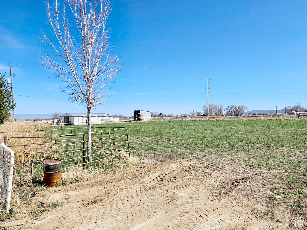 View of yard featuring a rural view