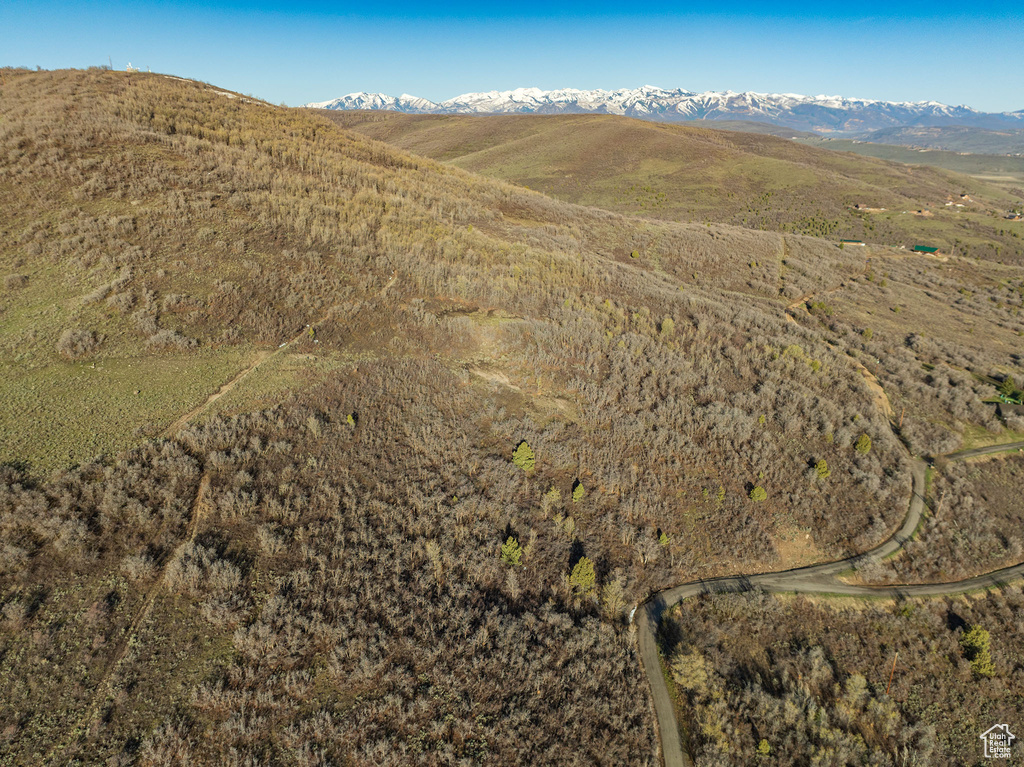 Bird's eye view featuring a mountain view