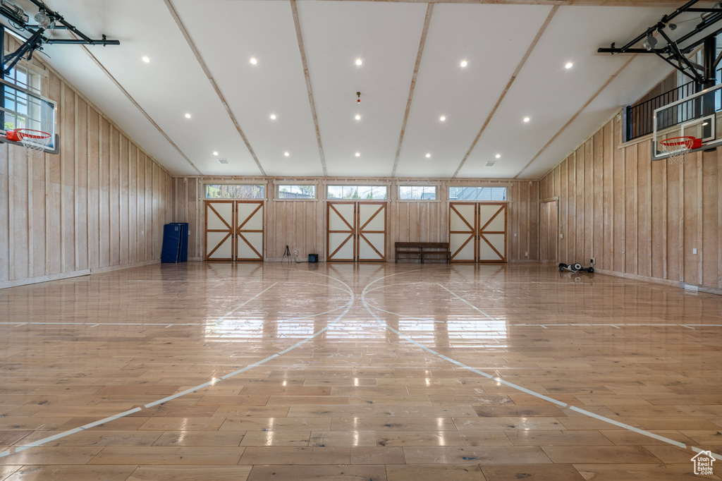 View of sport court featuring a healthy amount of sunlight