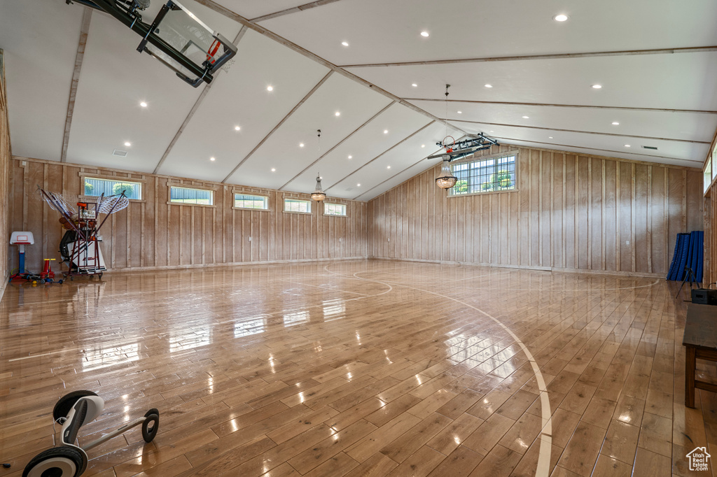 View of basketball court