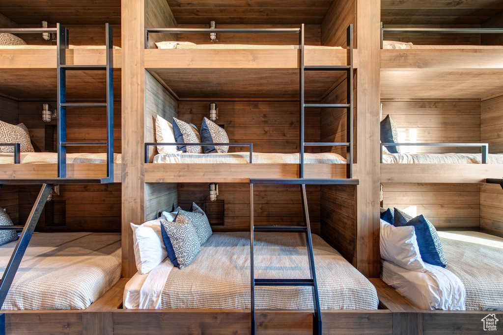 Bedroom featuring wood ceiling