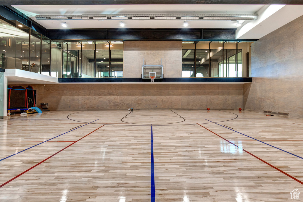 View of basketball court