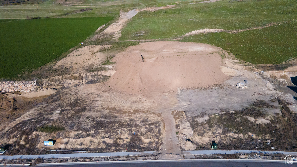 Aerial view featuring a rural view