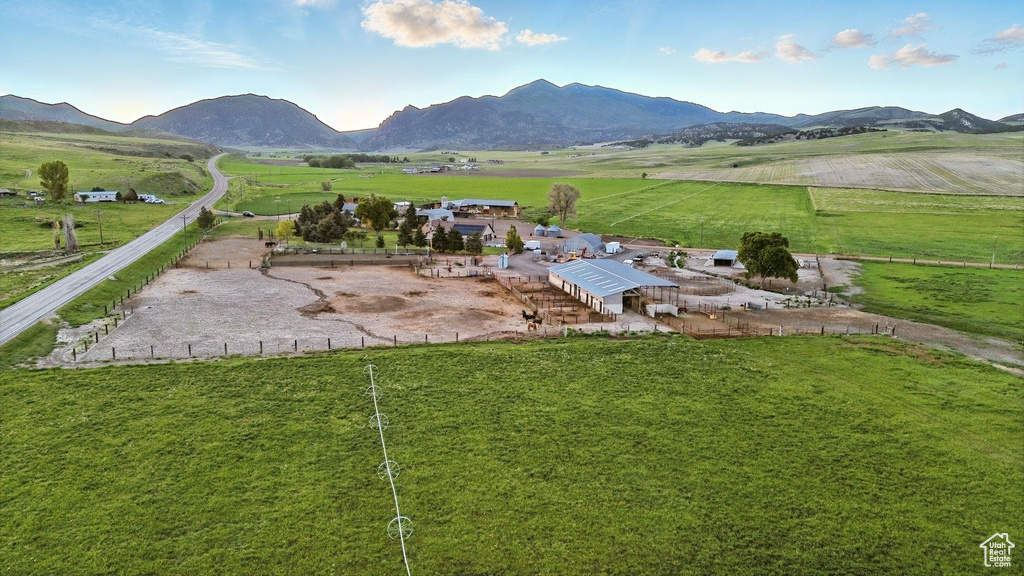 Mountain view featuring rural landscape