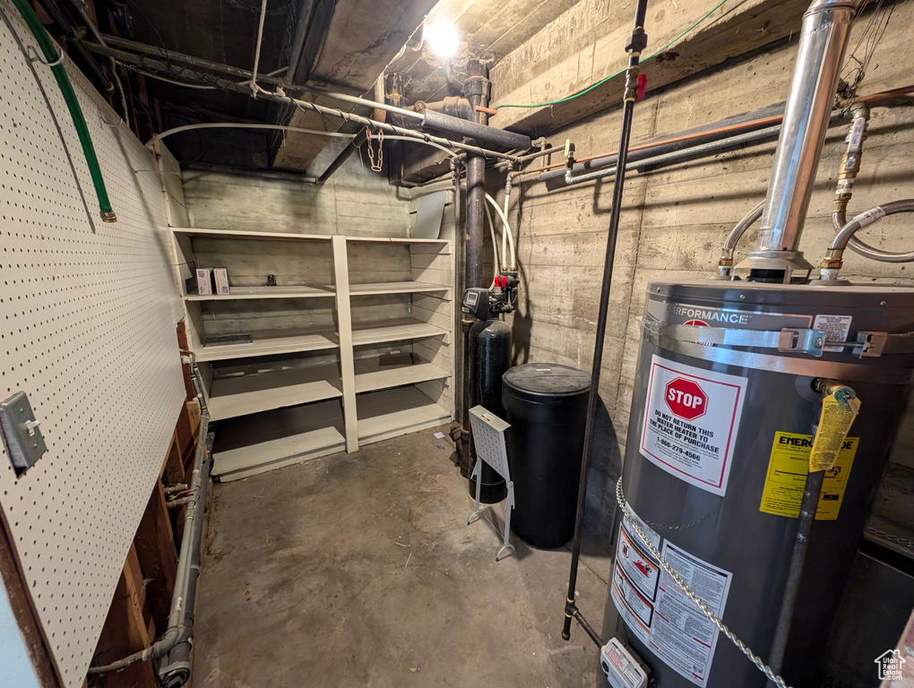 Utilities with gas water heater