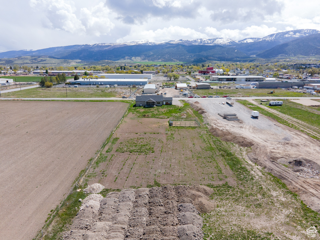 Bird's eye view featuring a mountain view