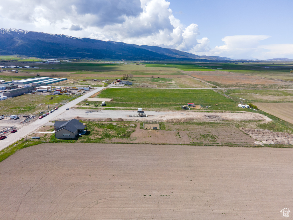 Bird's eye view with a mountain view and a rural view