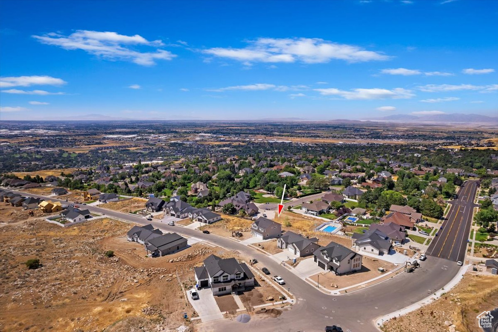 Birds eye view of property