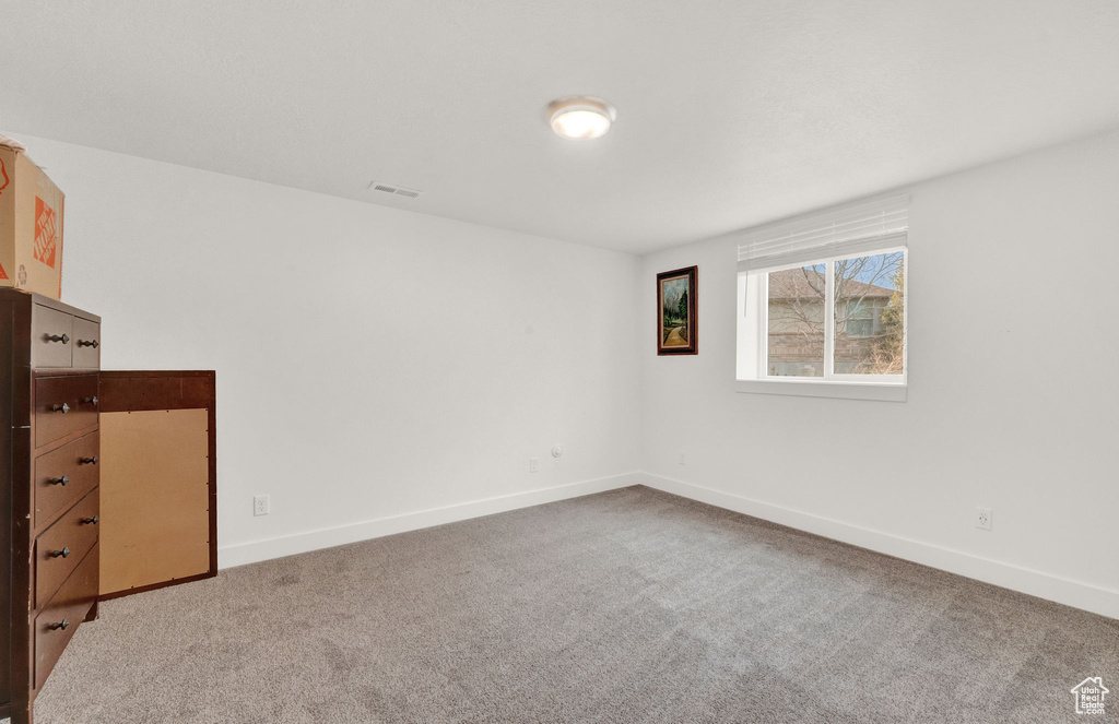 Interior space featuring carpet flooring