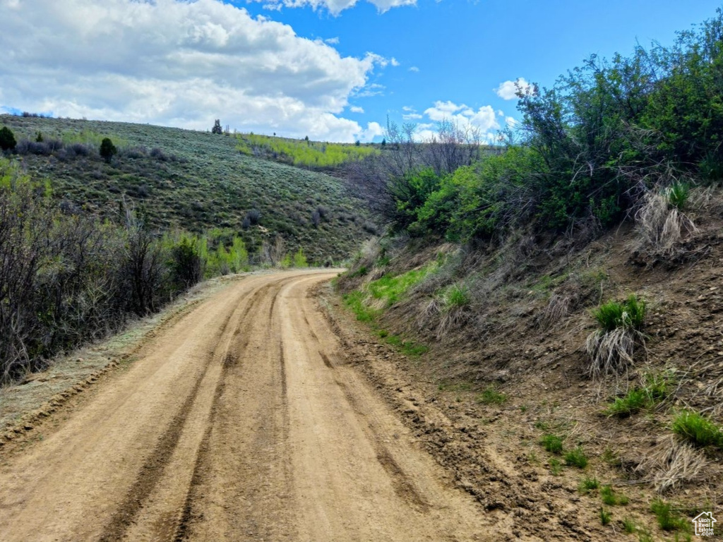 View of street with a rural view