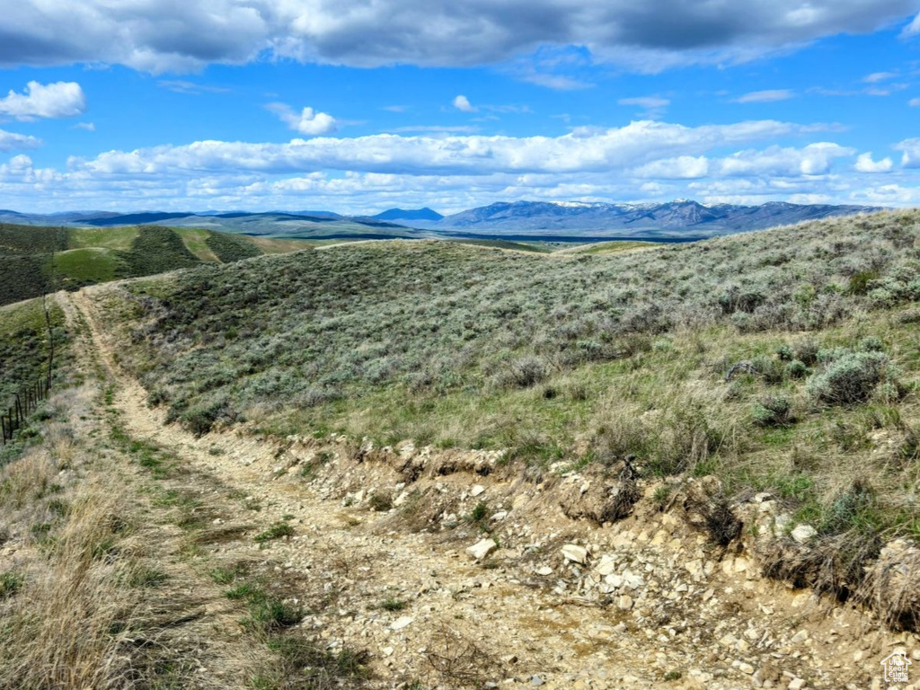 View of mountain feature featuring a rural view