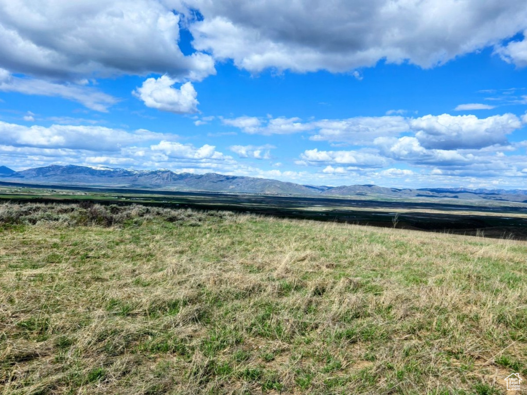 Mountain view featuring a rural view