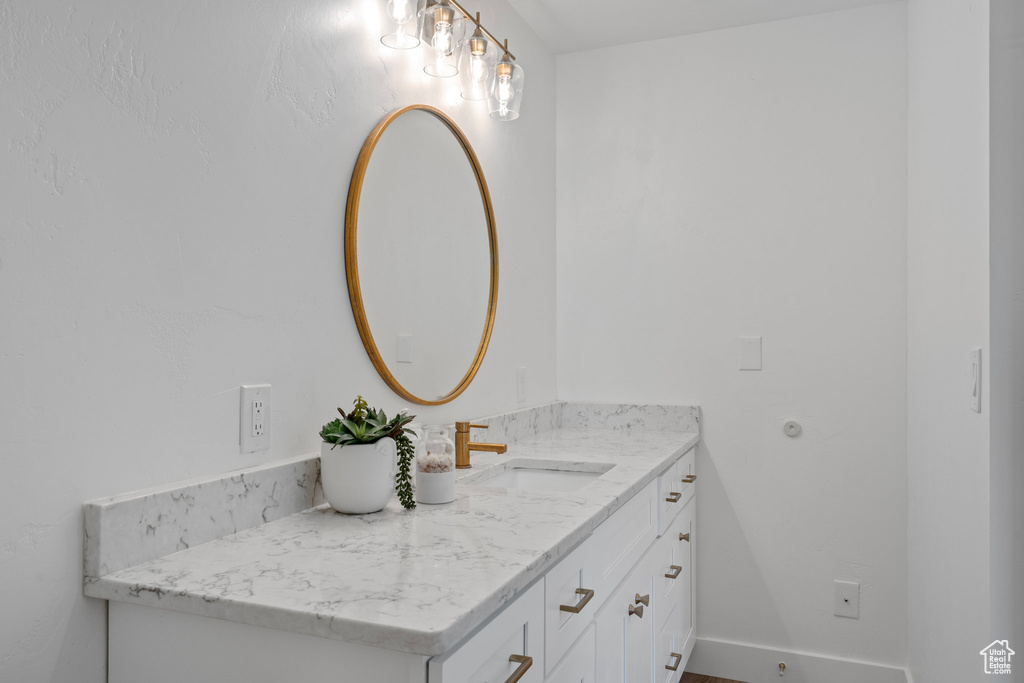 Bathroom featuring vanity