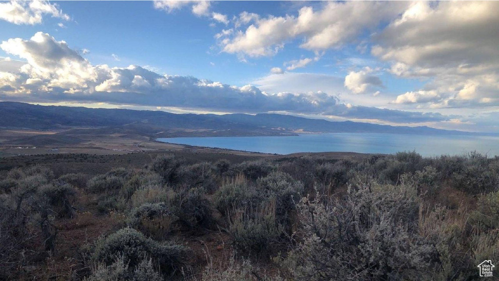 Mountain view with a water view