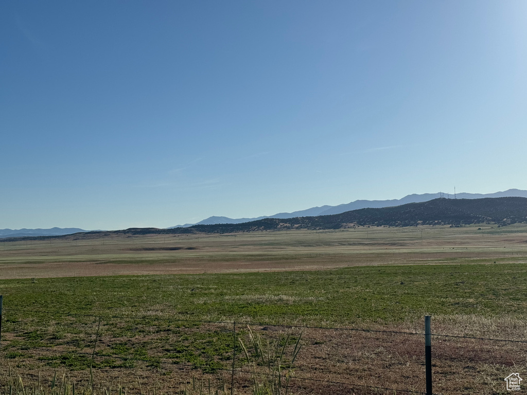 View of mountain feature with a rural view