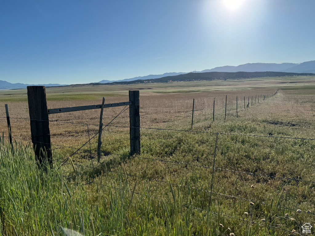 Mountain view with a rural view