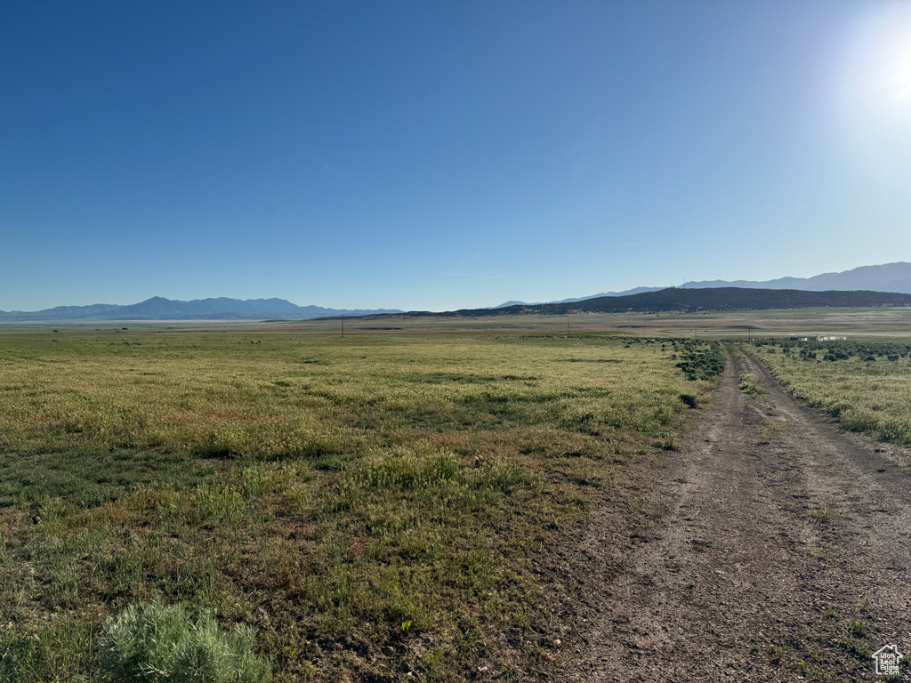 Mountain view featuring a rural view