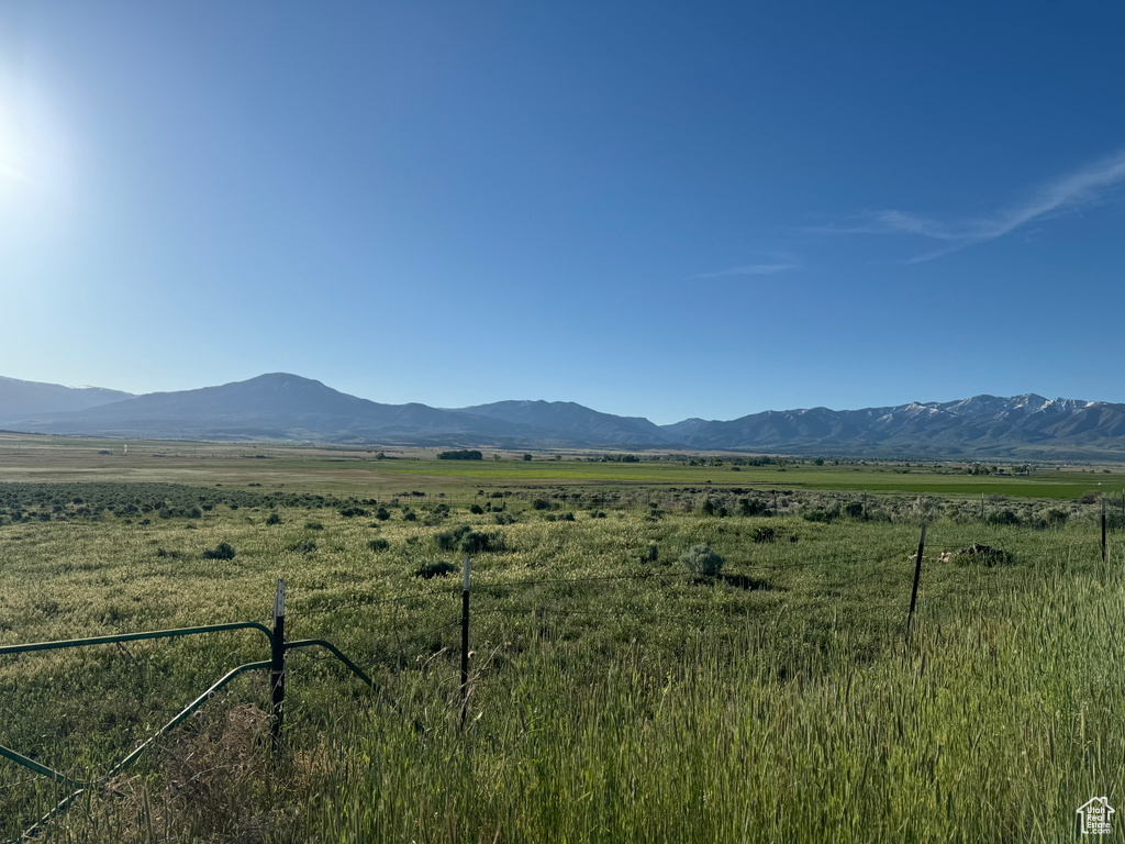 Mountain view featuring a rural view