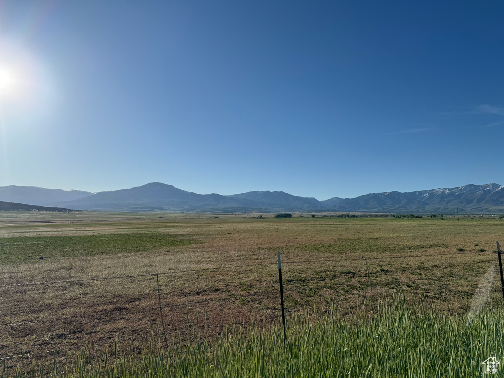 Mountain view with a rural view