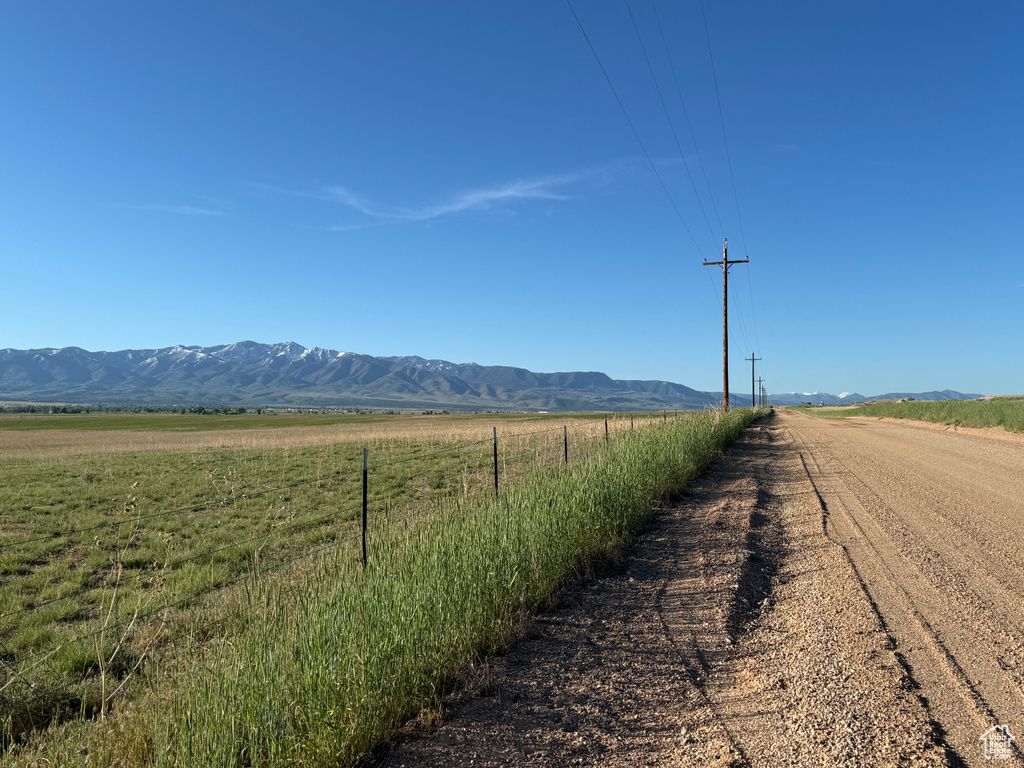 Mountain view with a rural view