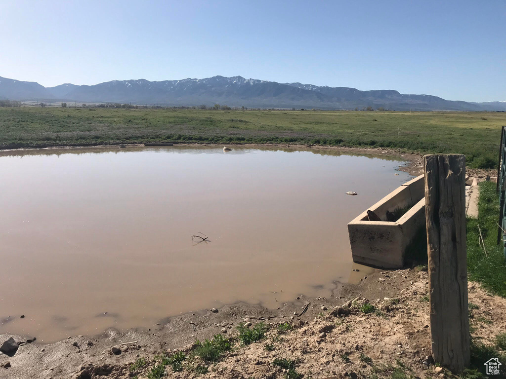 View of water feature featuring a rural view and a mountain view