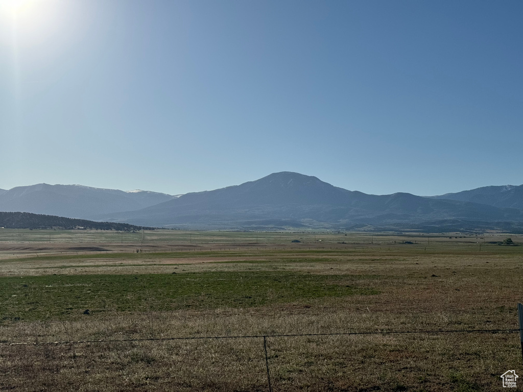 Mountain view featuring a rural view