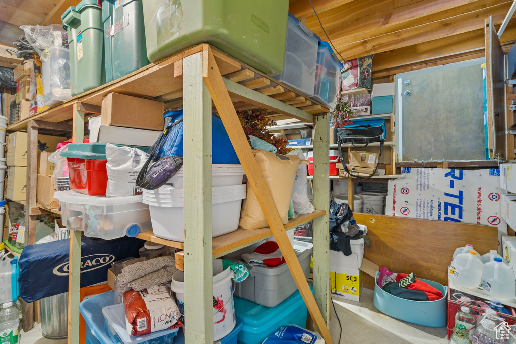 View of storage room