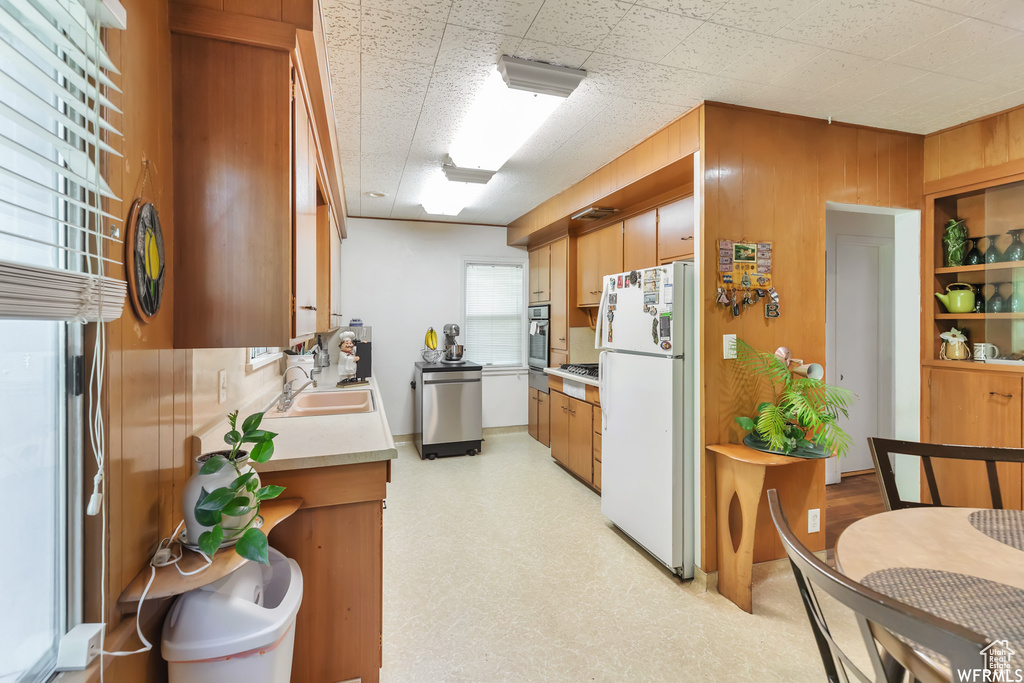 Kitchen featuring sink and stainless steel appliances