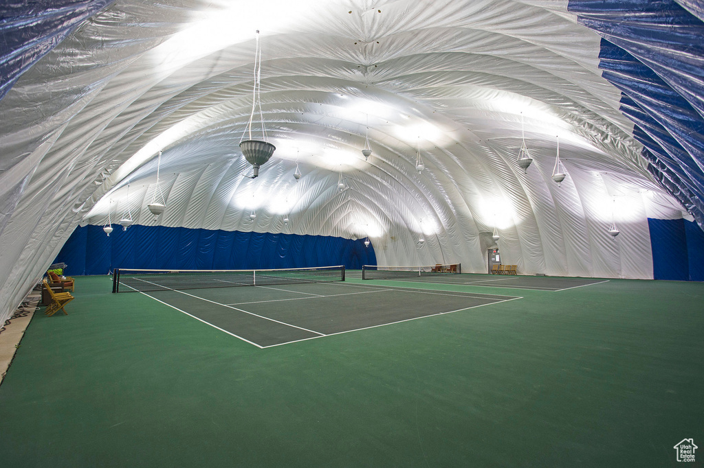 View of tennis court