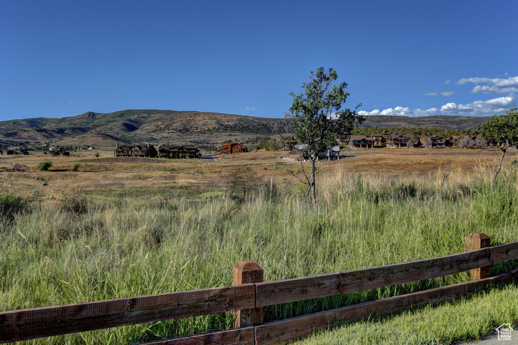 Mountain view with a rural view