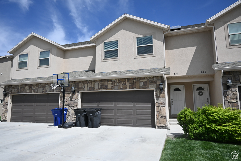 Multi unit property with a garage