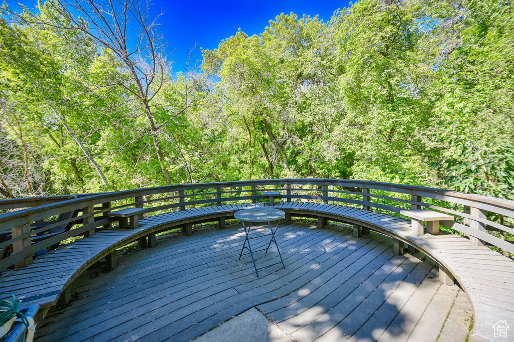 View of deck