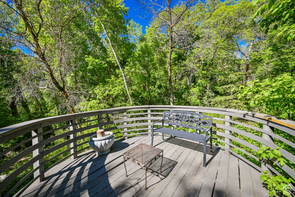 View of deck