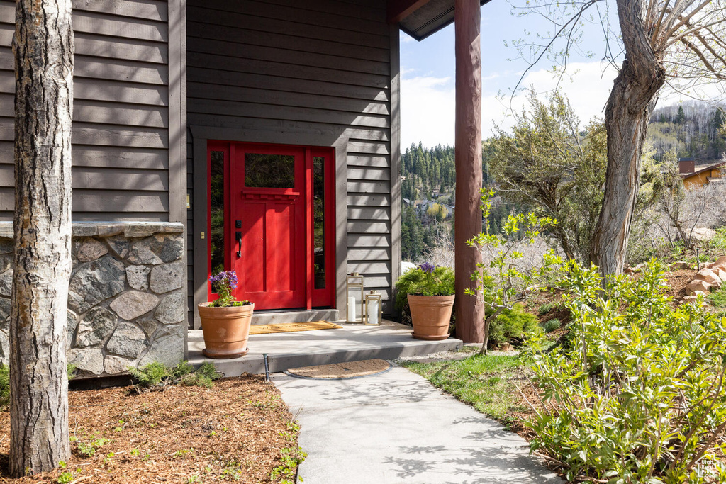 View of entrance to property