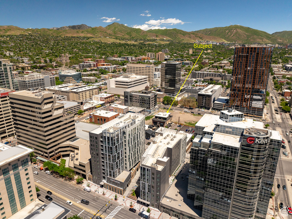 View of city with a mountain view