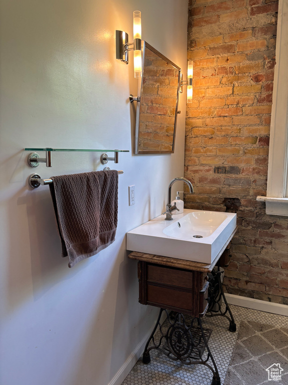 Bathroom featuring vanity