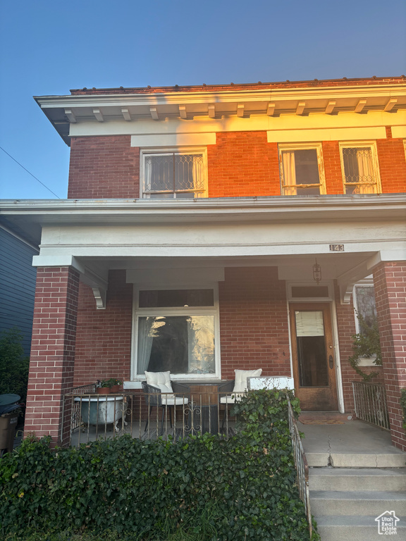 View of front of house with a porch