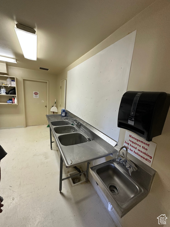 Interior space featuring sink