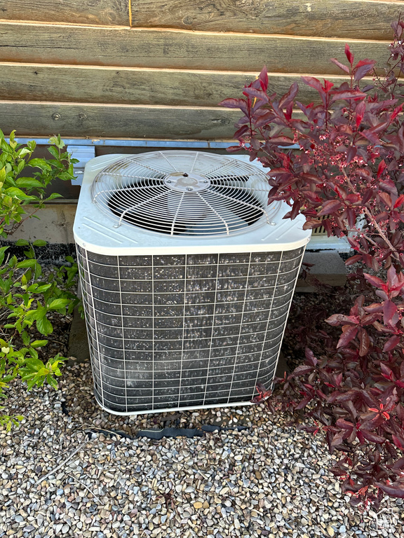 Exterior details with central AC unit