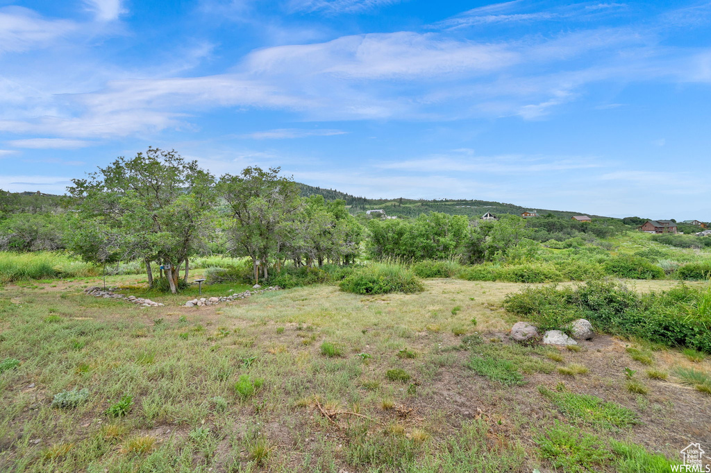 View of mountain feature featuring a rural view