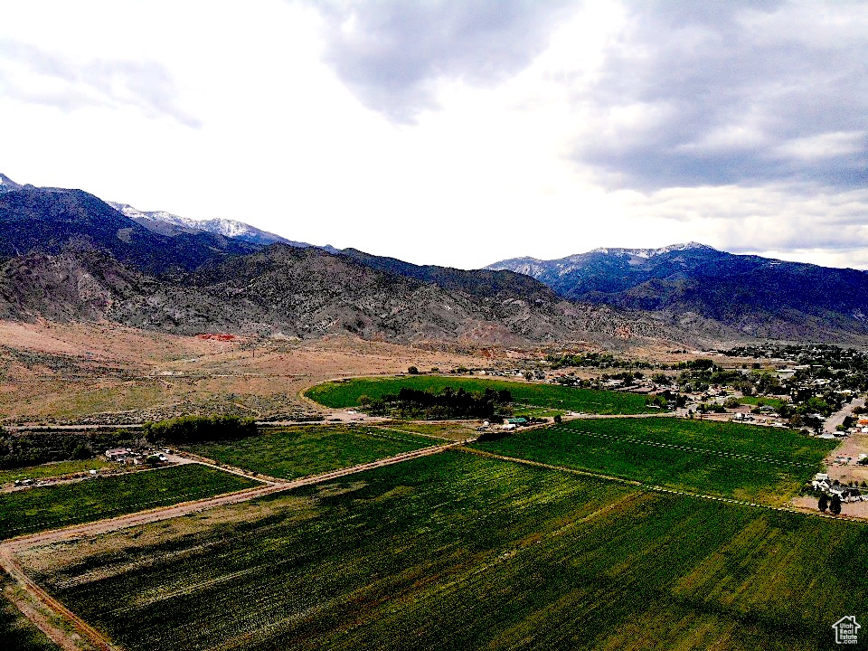 Mountain view featuring a rural view